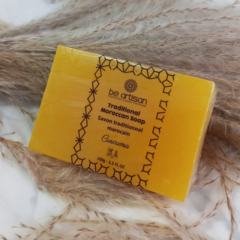 Savon Artisanal au Curcuma – Teint Lumineux et Antioxydant 100g