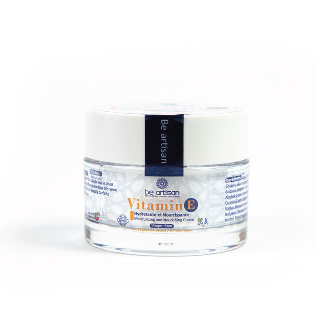 Crème Hydratante Et Nourrissante à La Vitamine E - 200ml, Pour Le Corps Et Le Visage