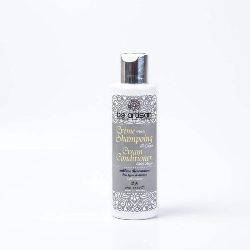 Crème Après Shampoing Bio à l'Huile d'Argan et Beurre de Karité - Maroc