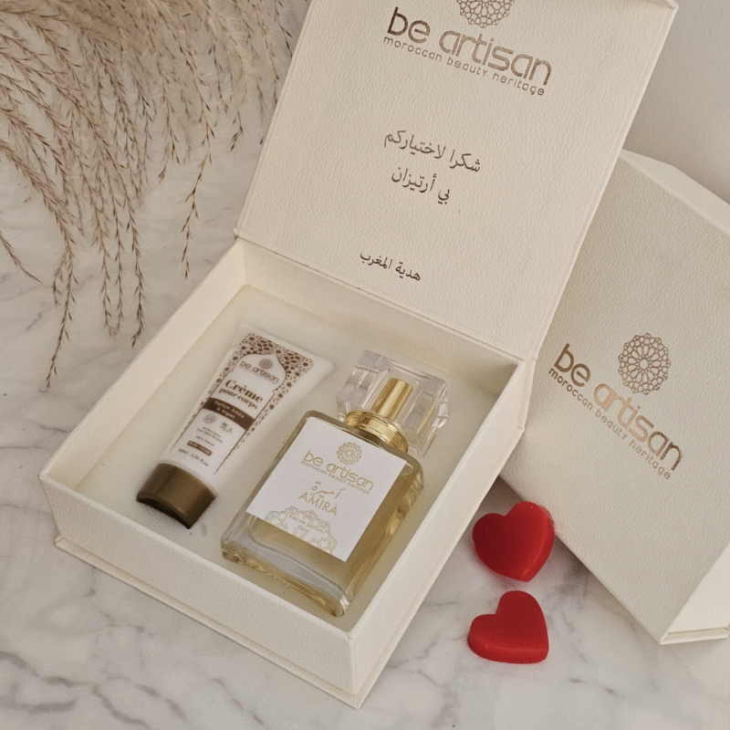 Coffret Amira – Parfum Envoûtant & Crème Corps Hydratante
