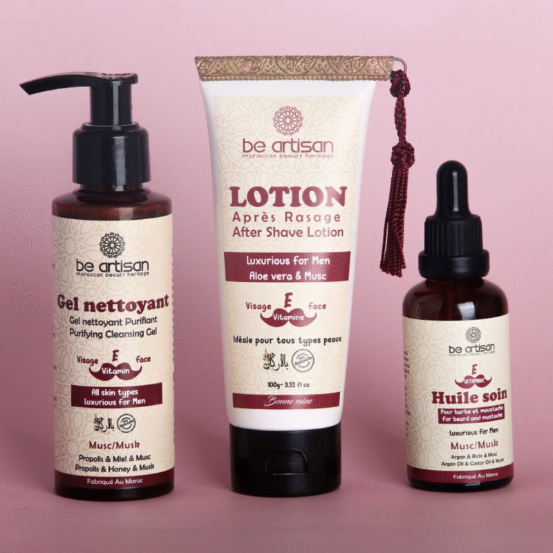 Coffret Homme Après-Rasage Vitamine E Miel, Propolis & Musc
