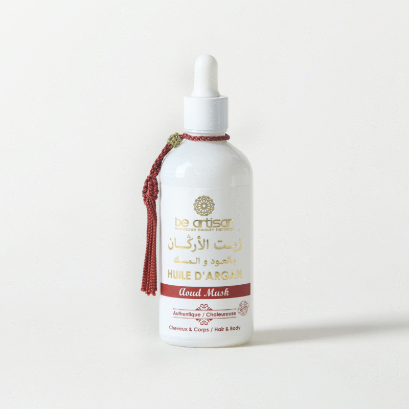 Huile d’argan aromatisée – Aoud Musk & l'Authentique Chaleureuse - Maroc