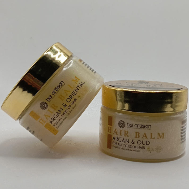 Baume cheveux argan et aoud – soin nourrissant et parfum luxueux, réparateur