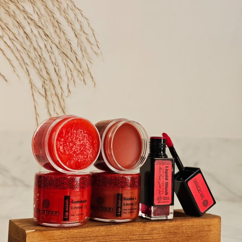 Pack Soin des Lèvres – Gommage, Baume et Blush Liquide pour des Lèvres Douces et Sublimées